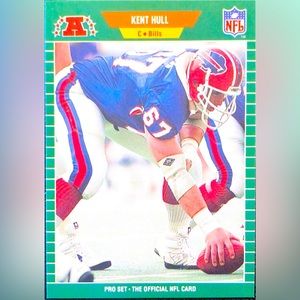 1989 Kent Hull Buffalo Bills Football Card - Pro Set